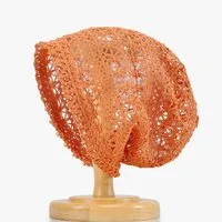 Oemmn Beanie Damen Sommer-Strickmützen Handgemacht Häkelmütze Slouch Beanie Mütze