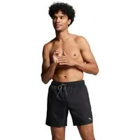 PUMA Badeshorts PUMA SWIM MEN MID SHORTS 1P High-Tech Reißverschluss an der Gesäßtasche, Seitentaschen