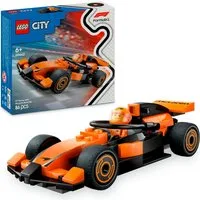 LEGO® F1® Rennfahrer mit McLaren Rennauto (60442), LEGO City Konstruktionsspielsteine, (86 St), Made in Europe