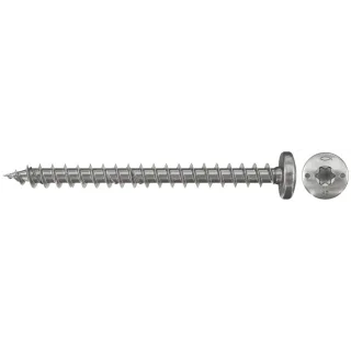 Fischer Spanplattenschraube PowerFast 3,5x20 Edelstahl FPF-PT A2F, Panhead TX, A2, Vollgewinde - 657361