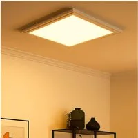 EGLO LED Deckenleuchte, LED-Leuchtmittel fest verbaut, Kaltweiß, Warmweiß, Neutralweiß, Tageslichtweiß, Farbwechsel, Deckenlampe Aufbaupanel Smart LED Dimmer App Farbwechsel RGB L 30 cm