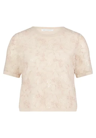 Betty & Co - Strickpullover Nature/Rosé - Gr. - 40