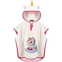 Laynenburg Badeponcho Kinder mit Kapuze - 100% Baumwolle - Strandponcho, Handtuch Poncho aus Frottee für Baby Jungen Mädchen