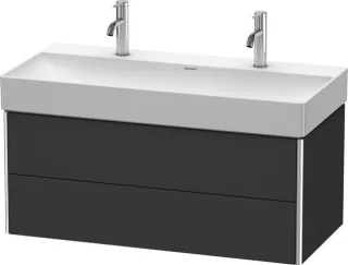 Duravit XSquare Waschtischunterbau wandhängend Graphit Supermatt 984x460x397 mm - XS416308080 XS416308080