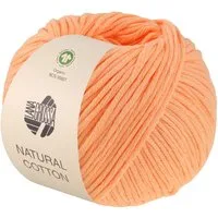 LANA GROSSA NATURAL COTTON Häkelwolle, 80 m (Bio-Baumwollgarn in Millefili-Zwirnung), 50 g