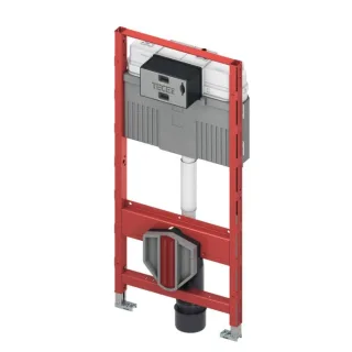 TECE TECEprofil WC-Modul 9300103 1120 mm, mit Uni Spülkasten, Betätigung vorne, Hygienespülfunktion kalt