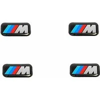 BMW Felgenaufkleber 4x ORIGINAL BMW Emblem Plakette Aufkleber M-Zeichen Alufelgen, (1tlg)