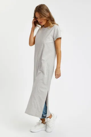 Kleid Regular fit Light Grey Melange light grey