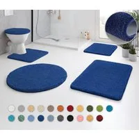 Kleine Wolke Badematte RELAX, Badvorleger, Badezimmer Teppich, Höhe 30 mm, rutschhemmend beschichtet, fußbodenheizungsgeeignet, Polyacryl, quadratisch, 2er-Set 50x50 cm / 55x85 cm, Badteppich, meliert, rechteckig, rund & als Set erhältlich