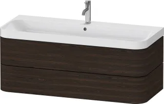Duravit Happy D.2 Plus c-shaped Set wandhängend Nussbaum gebürstet 1175x490x480 mm - HP4349O69690000 HP4349O69690000