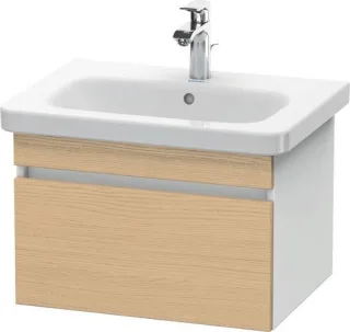 Duravit DuraStyle Waschtischunterbau wandhängend Natur Eiche & Weiß Matt 580x448x398 mm - DS63800301 DS638003018