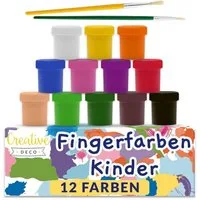 Creative Deco Fingerfarbe Fingerfarben Kinder Ungiftig Bastelfarben, auf Wasserbasis