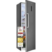 exquisit Vollraumkühlschrank KS5360-V-HE-040C, 185 cm hoch, 60 cm breit, 359 l Nutzinhalt, LED Beleuchtung, 4 Ablagen, Energieklasse C