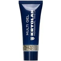 Kryolan GmbH Theaterschminke Kryolan Glittergel Gold grob, Effektvoll funkelndes Glitzergel für Körper und Haare
