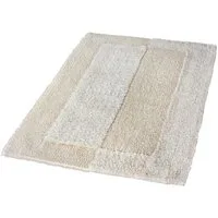 Kleine Wolke Badematte Havanna, Badvorleger, Badezimmer Teppich, Höhe 16 mm, fußbodenheizungsgeeignet, Baumwolle, rechteckig, Badteppich, Uni Farben, Hoch-Tief Effekt, mit Bordüre
