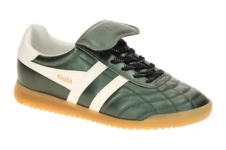 Gola CLB575NW STADIUM 86 Damen Sneaker Gr?n Bottle Green/Off White - Echtlede...