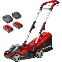 Power X-Change Akku-Rasenmäher RASARRO 36/34, 36Volt (2x18V) rot/schwarz, 2x Li-Ionen Akku Plus 3,0Ah