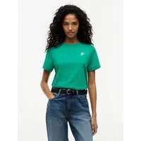 Tommy Hilfiger Kurzarmshirt TH SCRIPT REG C-NK SS TEE Baumwollmischung, regular fit