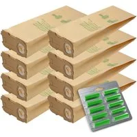 VIOKS Staubsaugerbeutel Filterbeutel + Duftpatronen Set, für Vorwerk Kobold 118 119 120 121 122 Staubsauger