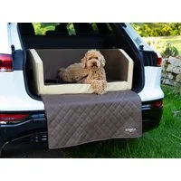 CopcoPet Tier-Autobett Travel Bed Hunde Reisebett, Kofferraumschutz Hund mit ladekantenschutz, Schutzmatte herausnehmbar