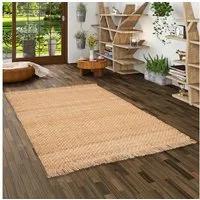 Pergamon Sisalteppich Naturfaser Teppich Jute Salsa mit Fransen, Rechteckig, Höhe: 11 mm