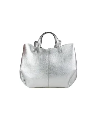 Giulia Monti Shopper Tasche Silber