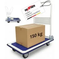 Grafner Transportwagen Grafner® Plattformwagen klappbar Tragkraft 150kg Transportkarre, klappbarer Handgriff, je 2 Block- und Drehrollen