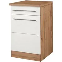 KOCHSTATION Unterschrank KS-Wien Breite 50 cm, mit 1 Tür und 1 Schubkasten