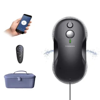 [EU Direct] TOSIMA W3 Window Cleaner,Two Leavels Water Spray+Variable Suction + Dual Direction Water Spray + Japanese Br