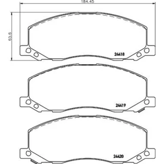 Hella Bremsbel?ge vorne Opel Insignia Saab 9-5