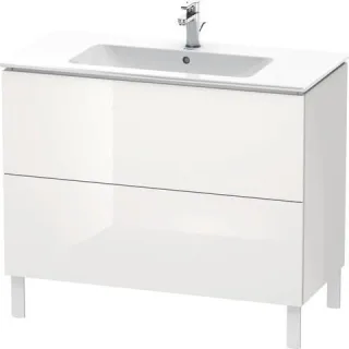 Duravit L-Cube Waschtischunterbau bodenstehend Weiß Hochglanz 1020x481x704 mm - LC662708585 LC662708585