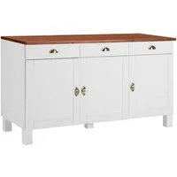 Home affaire Unterschrank Oslo 150 cm breit, 3 Türen, 3 Schubladen, aus massiver Kiefer, Metallgriffe