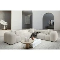 Sofa Dreams Ecksofa Modern Stoff Strukturtstoff Couch Sofa Formentera L Form Stoffsofa, Loungesofa