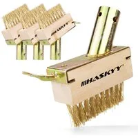 HASKYY Fugenbürste Fugenbürste Fugenkratzer Unkrautbürste 4er Set 2-in 1