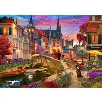 Bluebird Puzzle Puzzle Abend auf dem Kanal, Puzzleteile