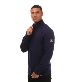Herren One True Saxon Dixon 1/4 Zip Fleece in Marineblau