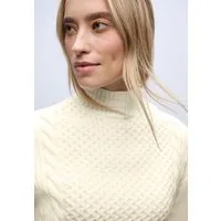 STREET ONE Stehkragenpullover mit Strickmuster