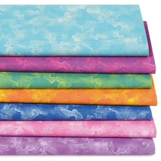 Patchwork- und Quiltpaket "Batik standard", bunt
