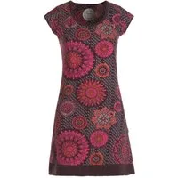 Vishes Tunikakleid Kurzarm Damen Sommer-Kleid Longshirt-Kleid Mini-Kleid Tunika-Kleid Hippie, Boho, Goa Style