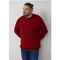 s.Oliver Longpullover Strickpullover Strukturmix-Pullover aus reiner Baumwolle
