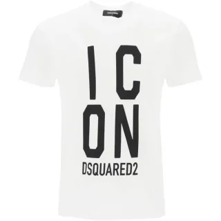 DSquared2 - T-Shirt für Herren/Damen Unisex, Logo, "Cool Fit" (Weiß)