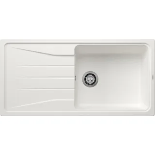 Blanco Sona XL 6 S Spüle 519692 100x50cm, PuraDur weiß, reversibel, ohne Ablauffernbedienung