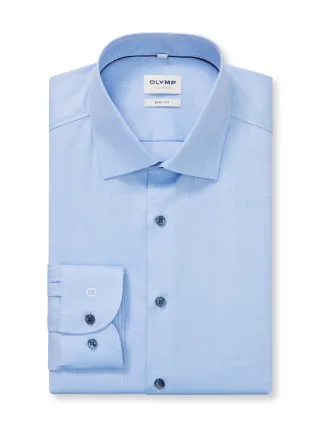 OLYMP - Body Fit: Businesshemd blau - Gr. - 44