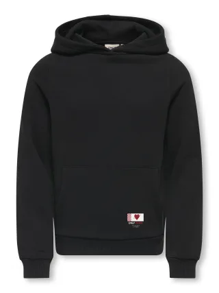 KIDS ONLY - KOGNOOMI-VINTA LABEL LS HOOD CS SWT NOOS Black - Gr. - 158/164