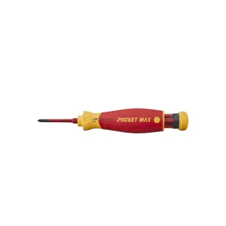 Wiha Schraubendreher mit Bit Magazin PocketMax electric gemischt mit 4 slimBits - 45296