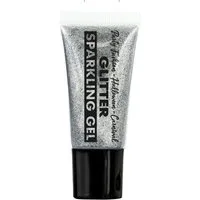 Widmann S.r.l. Theaterschminke Face&Body Glitter Make-up - Tube 25 ml, Silber