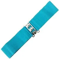 Banned Taillengürtel Sophia Teal Vintage Retro Stretchgürtel