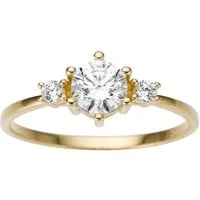 Firetti Goldring Schmuck Geschenk Gold 333 Damenring Verlobungsring Goldring Solitär, mit Zirkonia (synth)