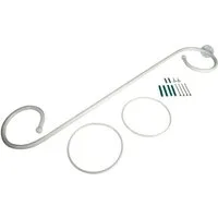 Liedeco Gardinenstange Baldachingarnitur, Ø 12 mm, 1-läufig, Fixmaß, mit Bohren, verschraubt, Metall