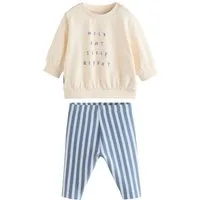 Next Top & Leggings Baby-Set mit Sweatshirt und Leggings (2-tlg)